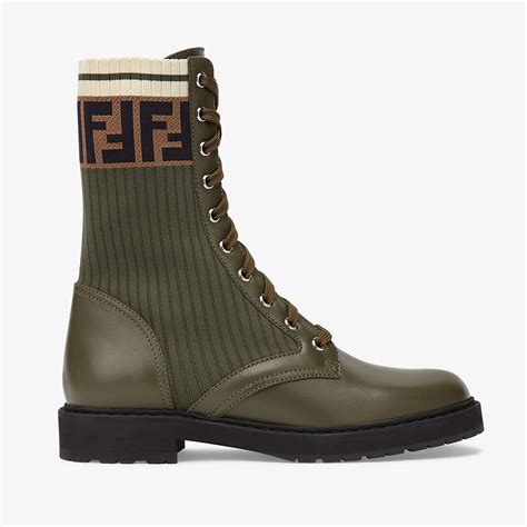 fendi rockoko knee high boots|Fendi rockoko green boots.